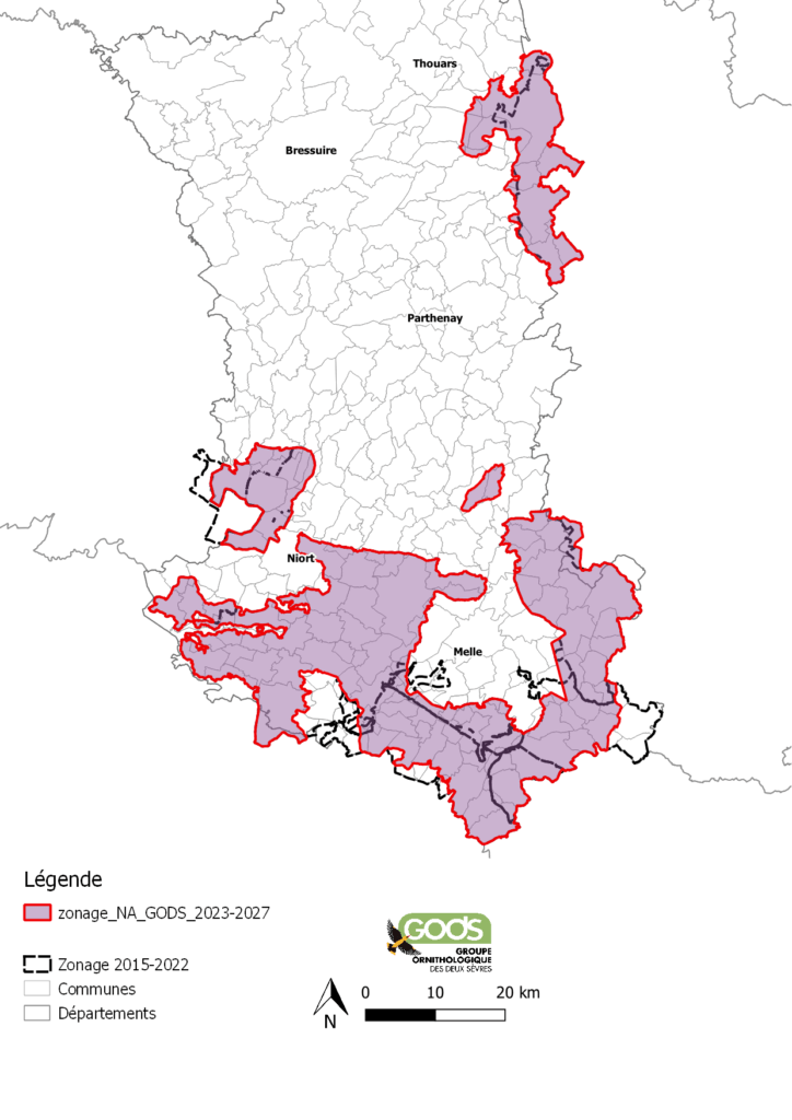 Territoires concernés par les Mesures Agro-Environnementales et Climatiques en Deux-Sèvres